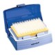 Pipette tips blue in  box. 100-1000ul box 96